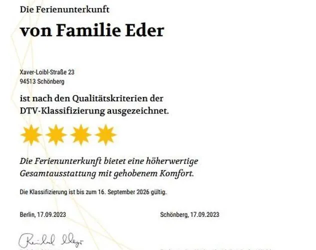 Apartamento Familie Eder Schönberg